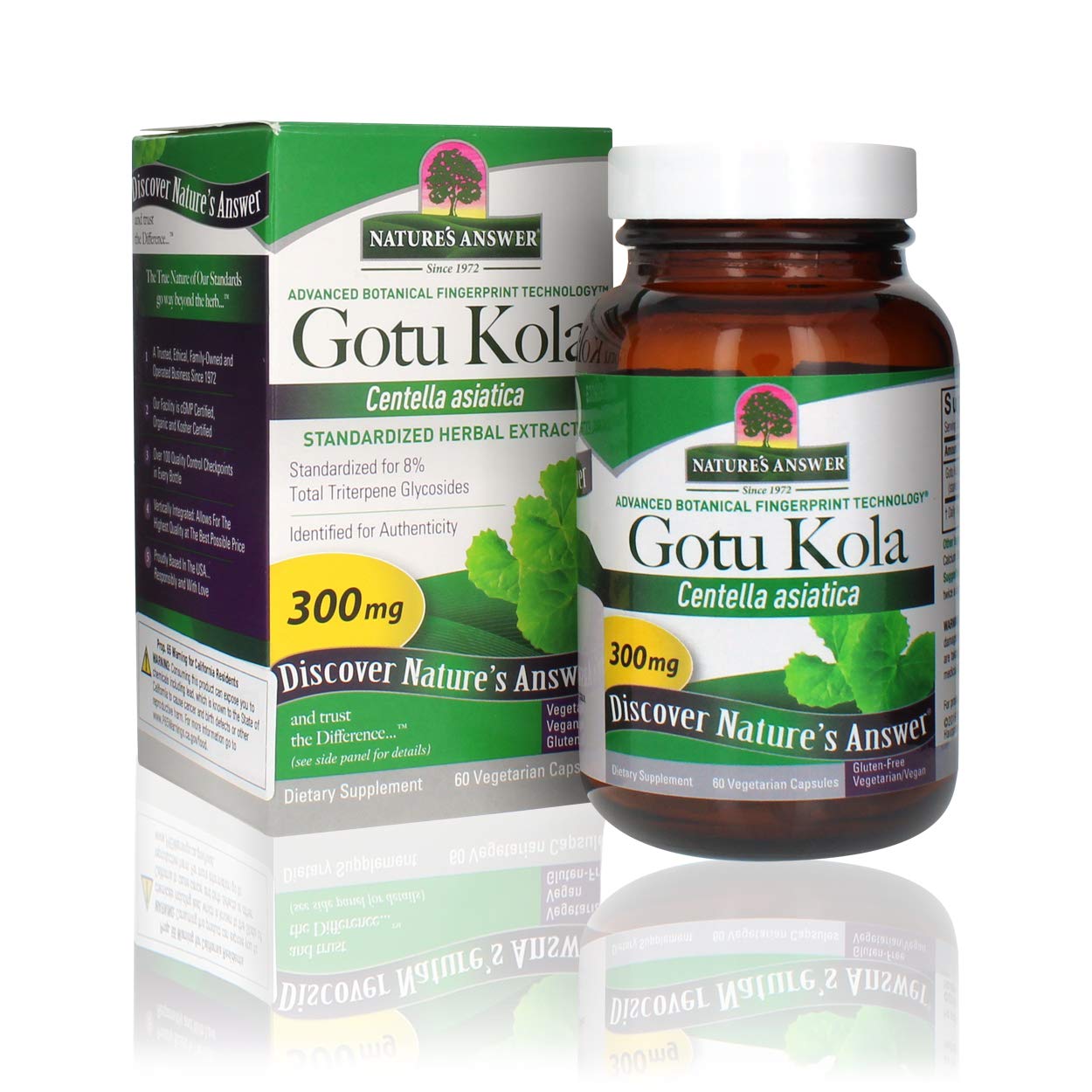 Natures Answer Gotu Kola | Dietary Supplement | Supports a Healthy Immune System | Made in the USA | Gluten-Free, Vegan & Veget