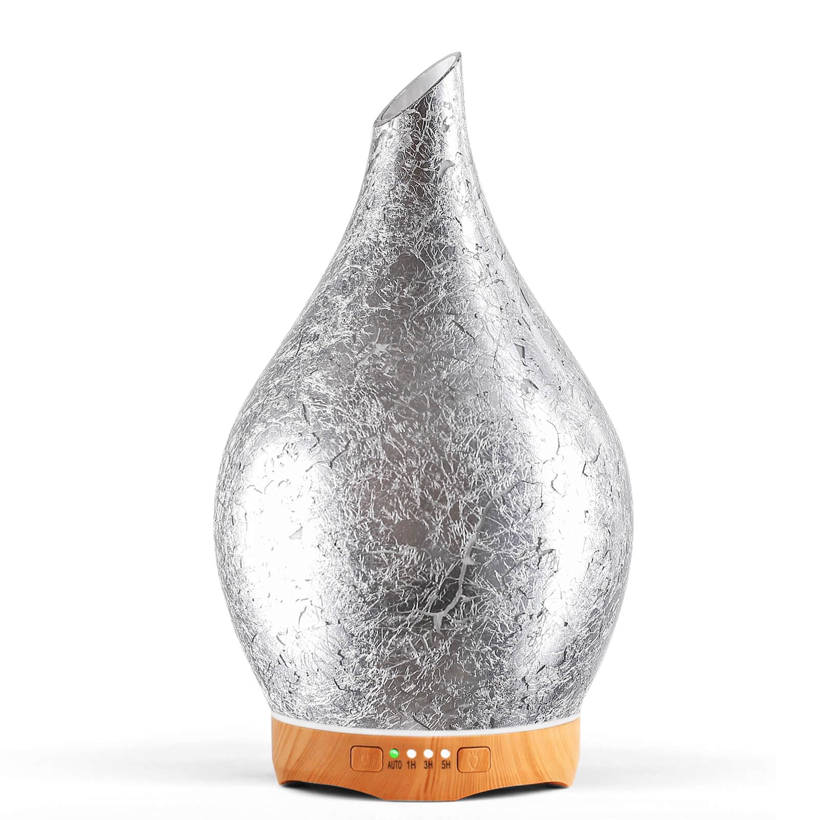 Porseme 280ml Essential Oil Diffuser, 3D Glass Aromatherapy Diffusor, Ultrasonic Cool Mist BPA Free Aroma Humidifier with Timer 