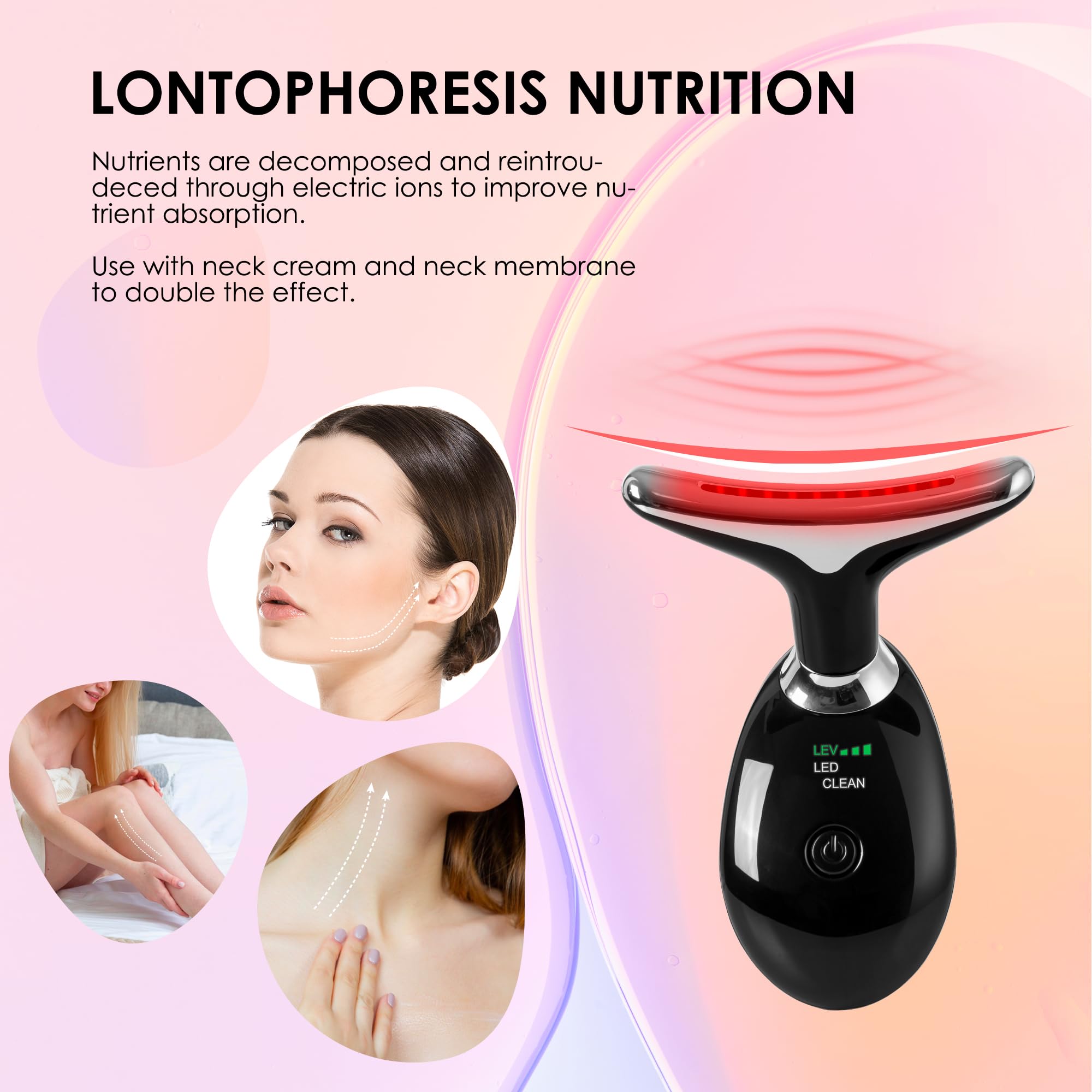 Red-Light-Therapy-for-Face and Neck with 7 Color (Silver)