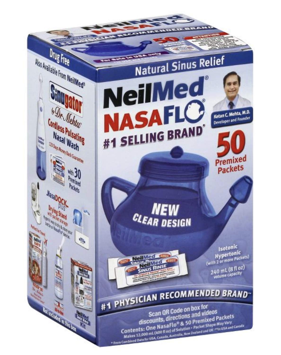 NEILMED NETI POT UNIT 50CT