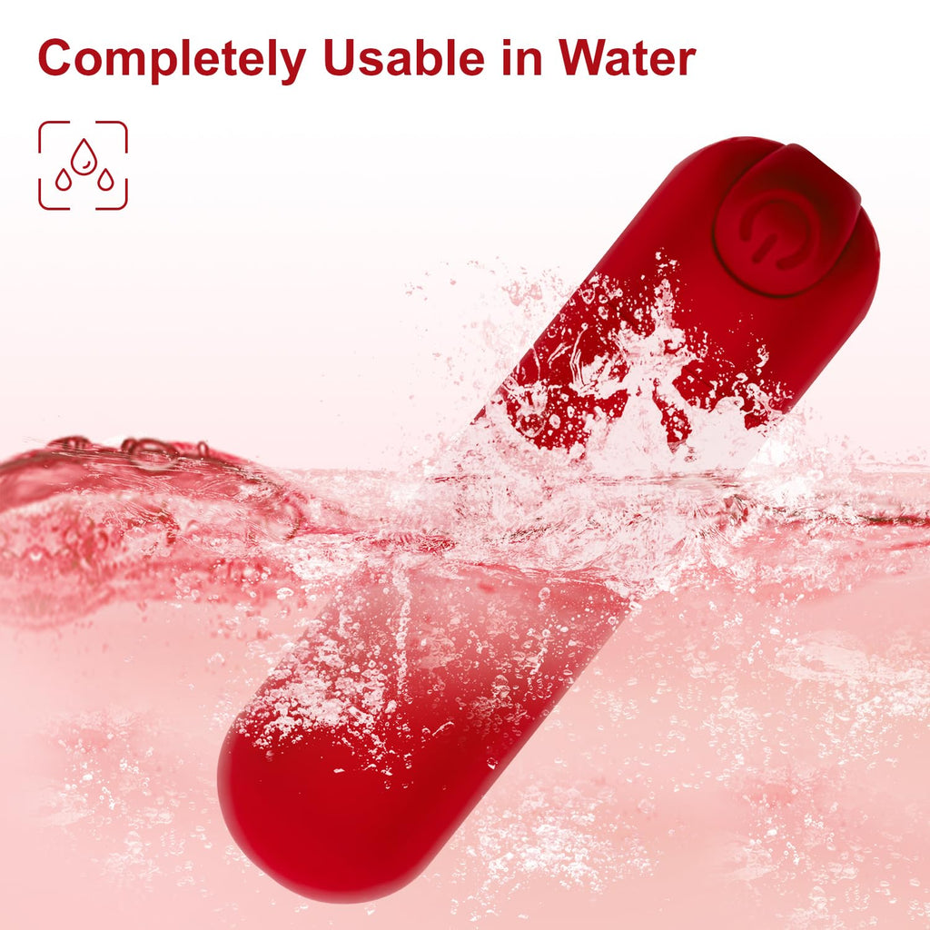 Kieasn Upgrade Mini Massager, Portable Massager for Body Relaxation (Red)