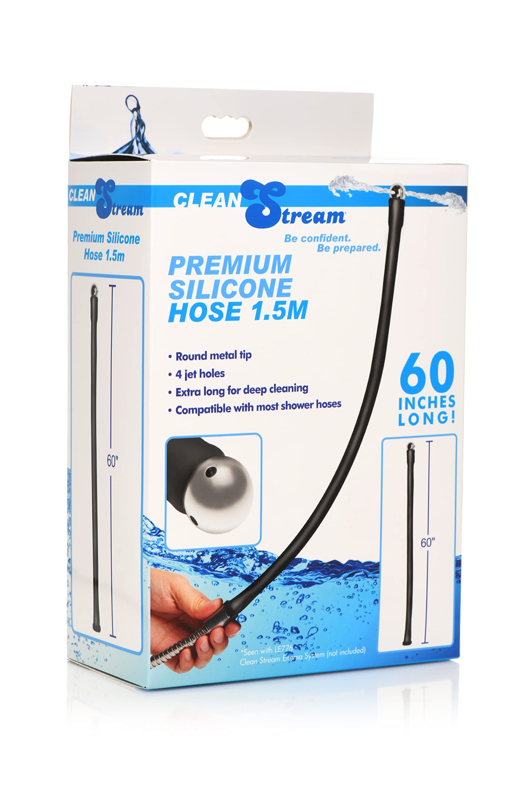 Cleanstream Shower Enema System, Easy Installation, Compatible with Most Showers, Maintains Shower Functionality, Stainless Stee