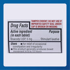 Major Pharmaceuticals Bisacodyl Stimulant Laxative, 5mg Enteric Coated, 100 Tablets