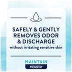 Monistat Maintain Feminine Wipes with Boric Acid for Feminine Care, Fragrance Free, 12 Ct, 3 Pk