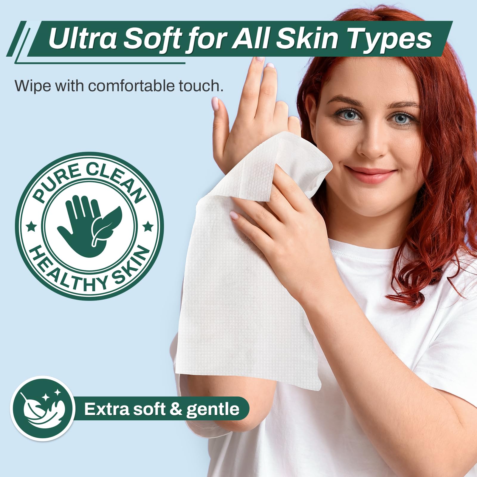 [240 Count] Adult Wipes for Elderly, 8 x 12 Extra Large Adult Wipes for Incontinence & Cleansing - Disposable Washcloth for Elde