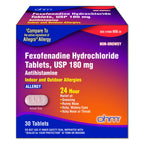 Ohm Non-Drowsy Fexofenadine Antihistamine Indoor Outdoor Allergy Relief Tablets 30ct