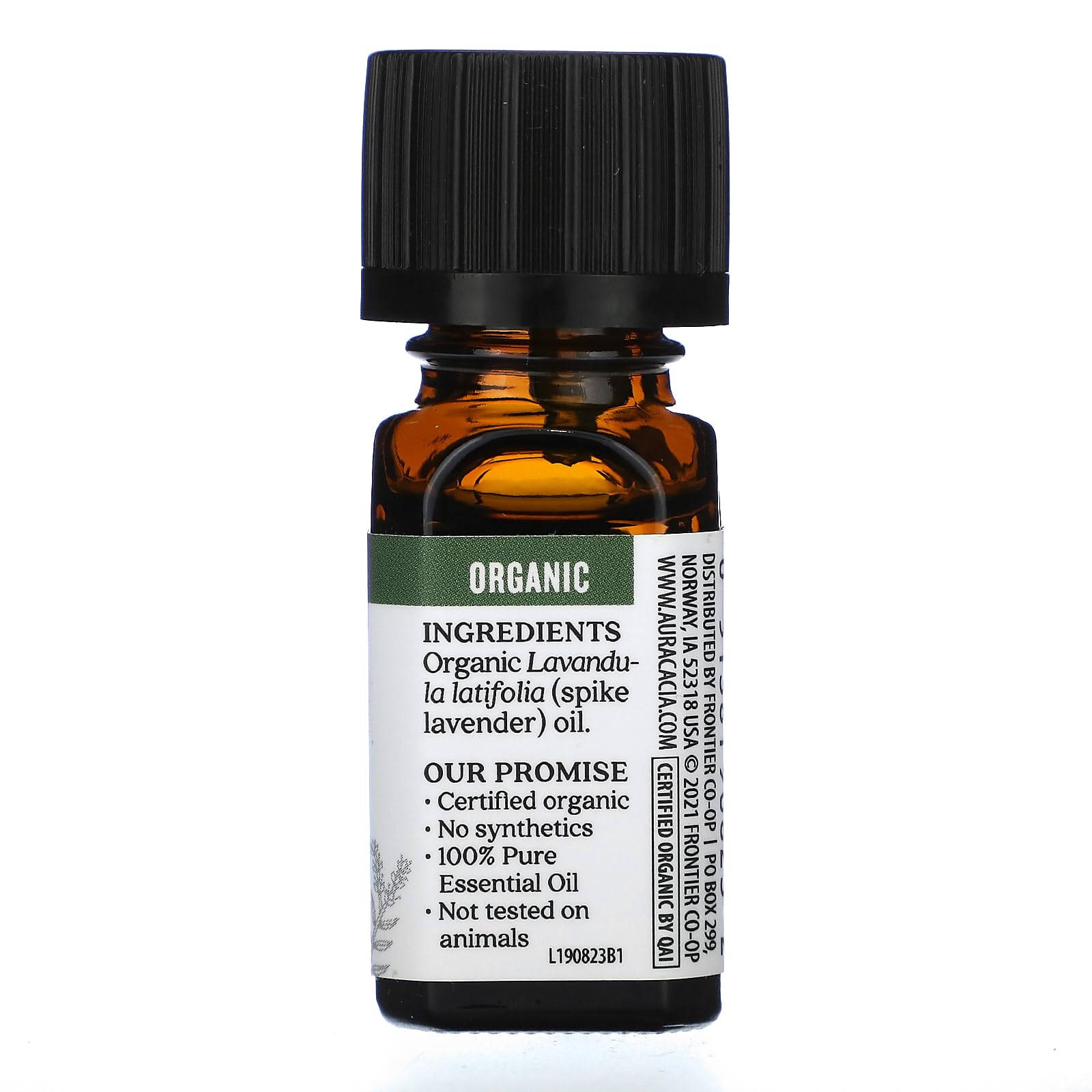 Aura Cacia Certified Organic Pure Spike Lavender Essential Oil | 0.25 fl. oz. | Lavandula latifolia