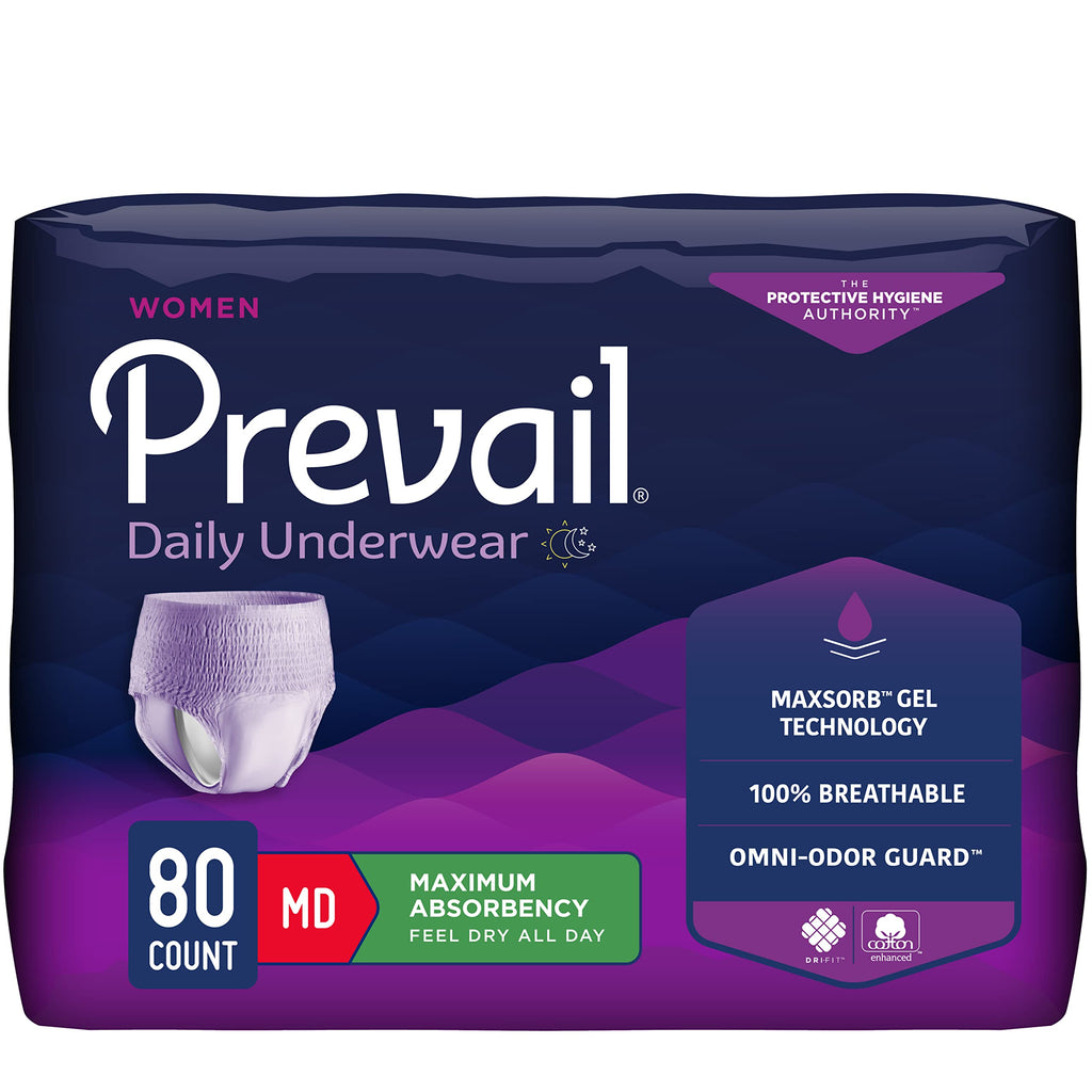 Prevail Proven | Small/Medium Pull-Up | Womens Incontinence Protective Underwear | Maximum Absorbency | 80 Count