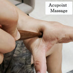 KINTEGOOD Sandalwood Acupoint Massage Pen, Traditional Wooden Acupressure Stick Reflexology Tool for Deep Tissue, Meridian Massa