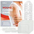 AUSLKA Laceration Closure Kit - 4pk - 2 Types Emergency Wound Closure Strips - Repair Wounds Without Stitches - Butterfly Bandag