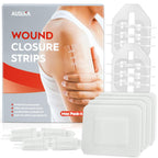 AUSLKA Laceration Closure Kit - 4pk - 2 Types Emergency Wound Closure Strips - Repair Wounds Without Stitches - Butterfly Bandag