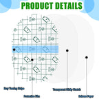 Nuanchu 50 Pcs Transparent Waterproof Bandage Adhesive Transparent Dressings Waterproof Film Dressing Clear Dressing Tape Stretc