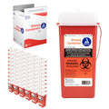 Dynarex 4623 Sharp Container, Provides a Safe Disposal of Medical Waste and Needles, Non-Sterile & Latex-Free, 2 Quarts, Made wi