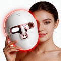 LED Light Therapy Mask for Face, 7 in 1 Wireless Red Light Skincare Face Mask with NearInfrared Red Light (NIR), Rechargeable T