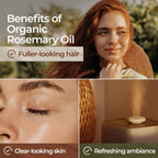 Gya Labs Organic Rosemary Essential Oil for Hair & Scalp - 100% Pure Natural Rosemary Oil Organic for Skin & Diffuser - Natural