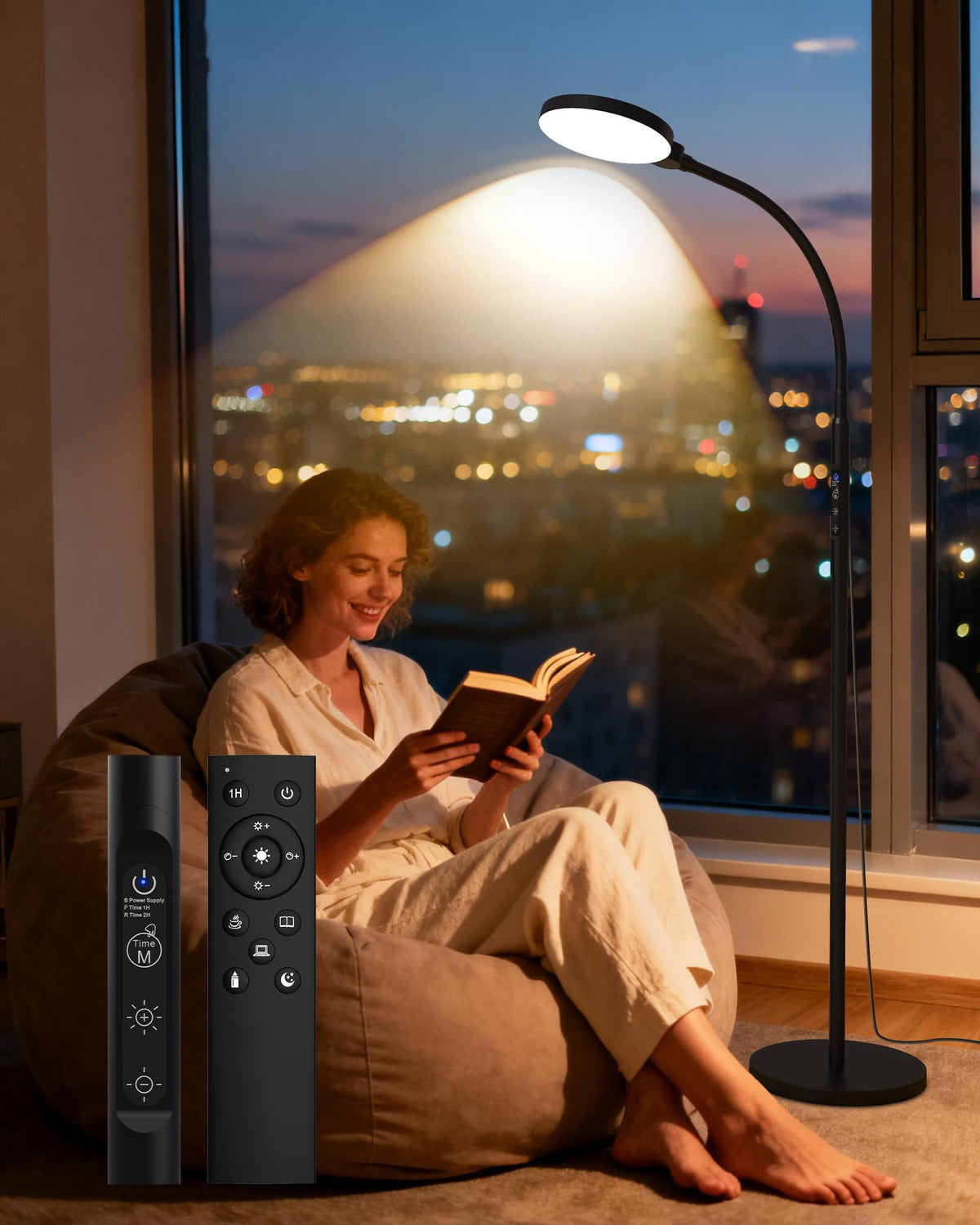 MirthSip 11000 Lux Full Spectrum UVFree Light Therapy Lamp