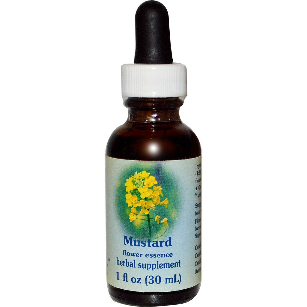 Flower Essence Services Mustard Dropper Herbal Supplements, 1 Ounce