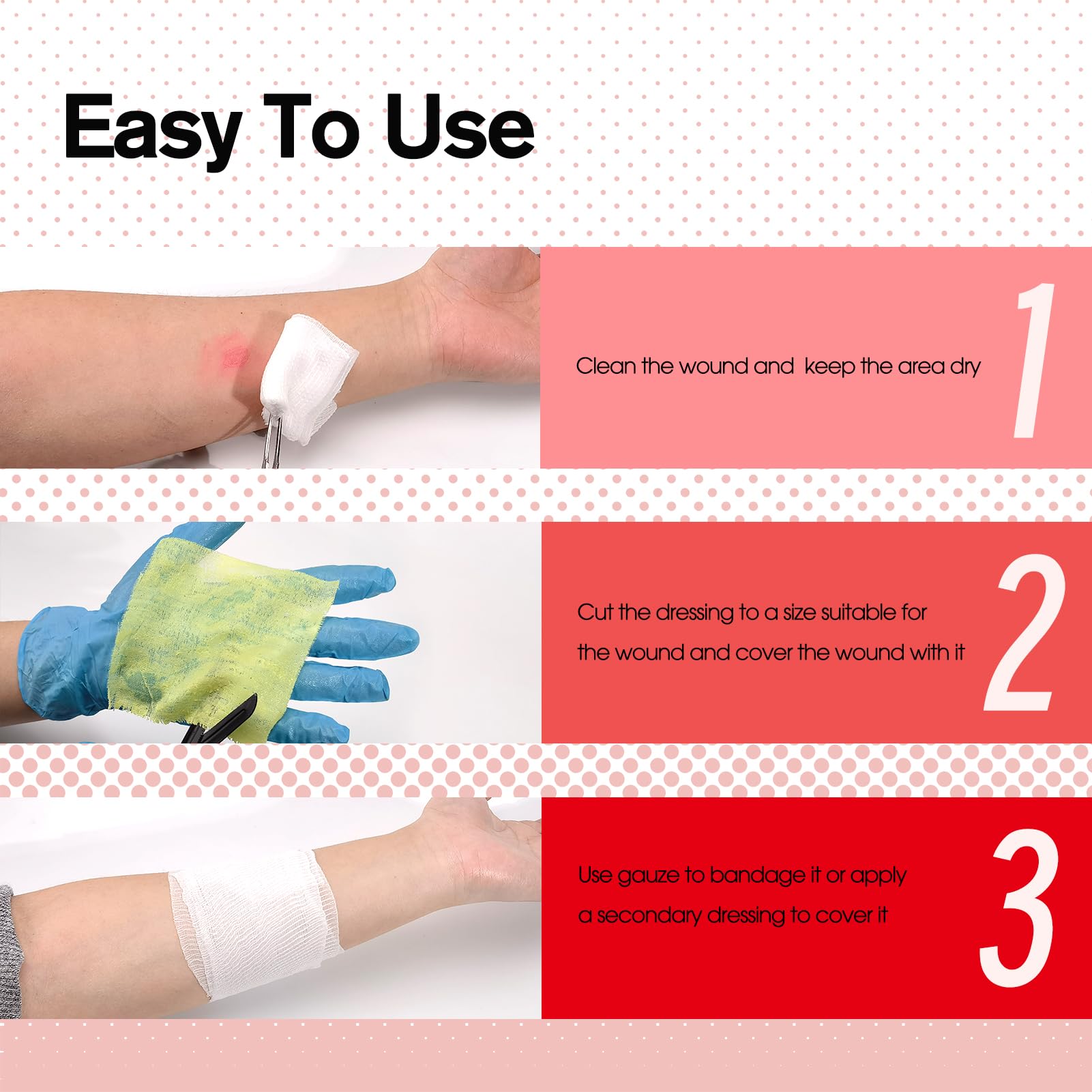 POLYNEW Xeroform Petrolatum Dressing 4x4, 25 PCS Non-Adherent Gauze for Low Exudating Wounds, Fine Mesh Gauze Pads for Burns, Ab