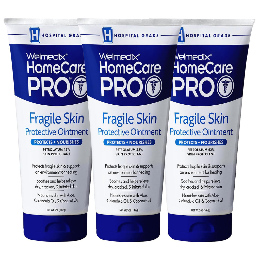 Welmedix Fragile Skin Protective Ointment | Hospital Grade Healing Ointment, Barrier Cream & Skin Protectant w/Calendula for Tre