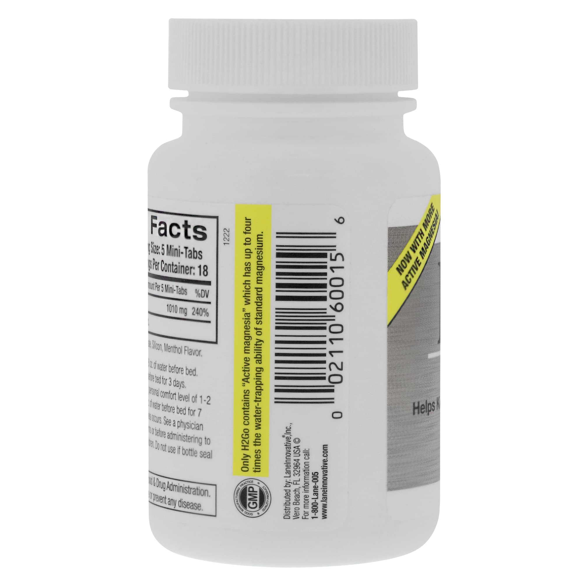 Lane Labs - H2Go, Helps Relieve Constipation and Irregularity, Gentle and Effective, Natural Mineral Supplement, Supports Colon