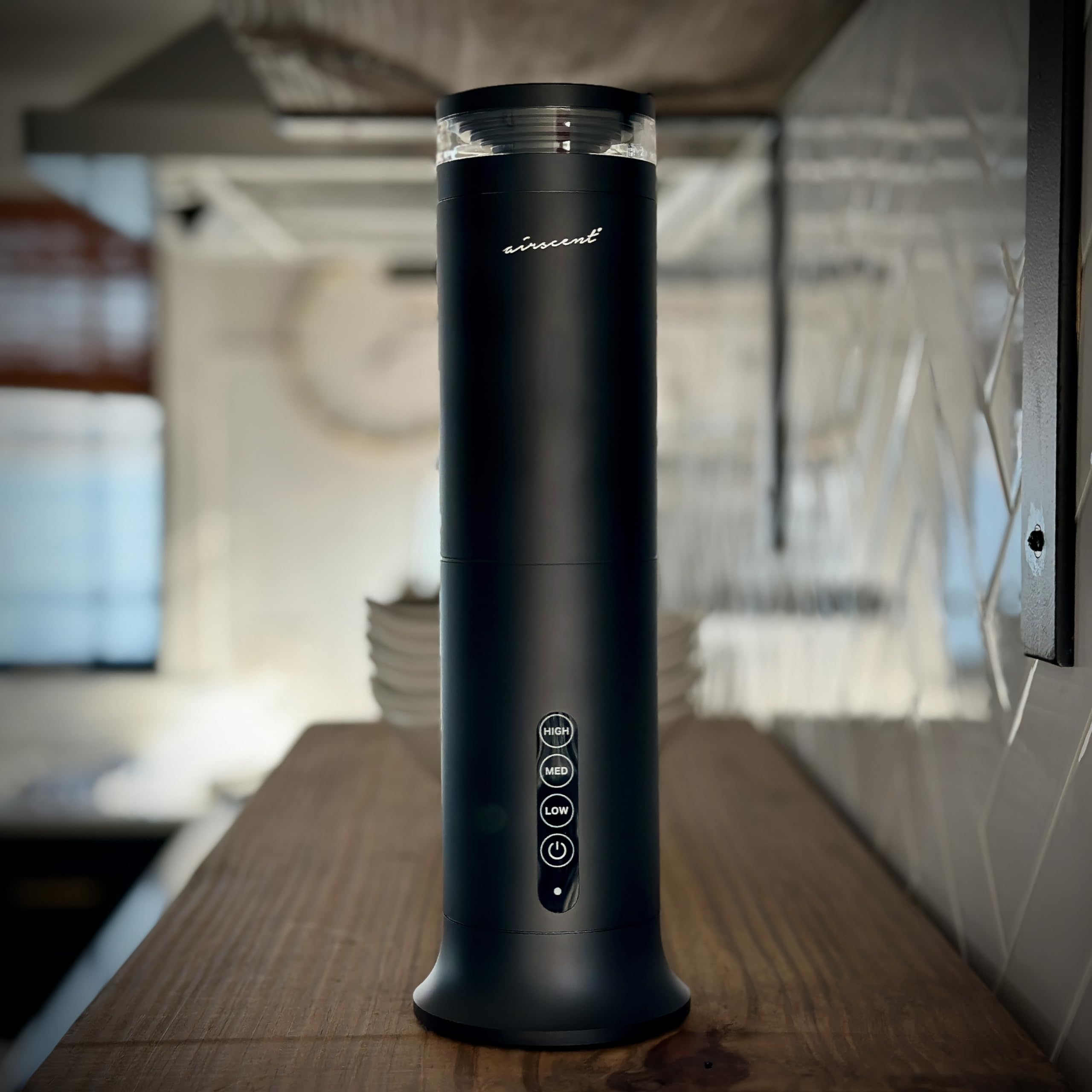 The AirScent Wireless Essential Oil Diffuser - Waterless Diffuser for Aromatherapy Oils - 100mL Capacity - 1000 Sq Ft Coverage -