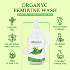 Organic Intimate Wash with Tea Tree Oils & Leaf Extracts, Gentle Cleansing Feminine Wash for Women with Sensitive Skin, Soothing
