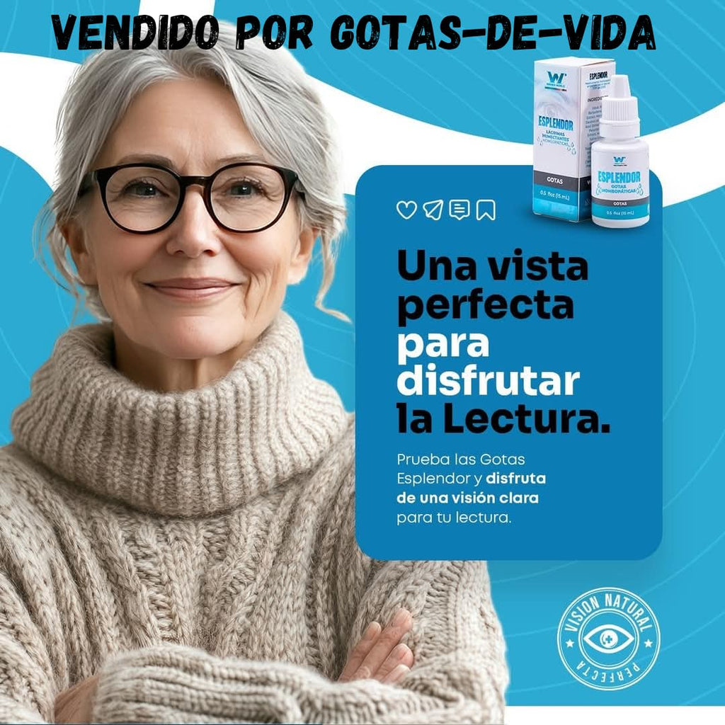 WINNER WORLD Gotas homeopaticas para la Vista. Gotas para Los ojos. Espl  ndor producto Natural para el cuidado de la visi  n.