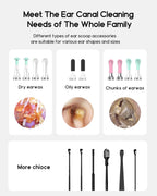 Ear Canal Wax Cleaner with Camera, Bebird C3 EarCamera Wax Removal, 1080p Ear Canal Camera, 7 Earpick, 10pcs Replacement Tips, 3