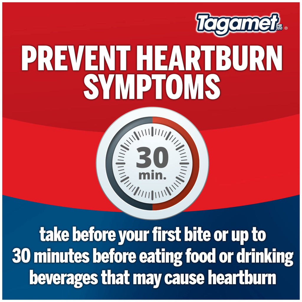 Tagamet HB 200 mg Cimetidine Acid Reducer and Heartburn Relief, 30 Count