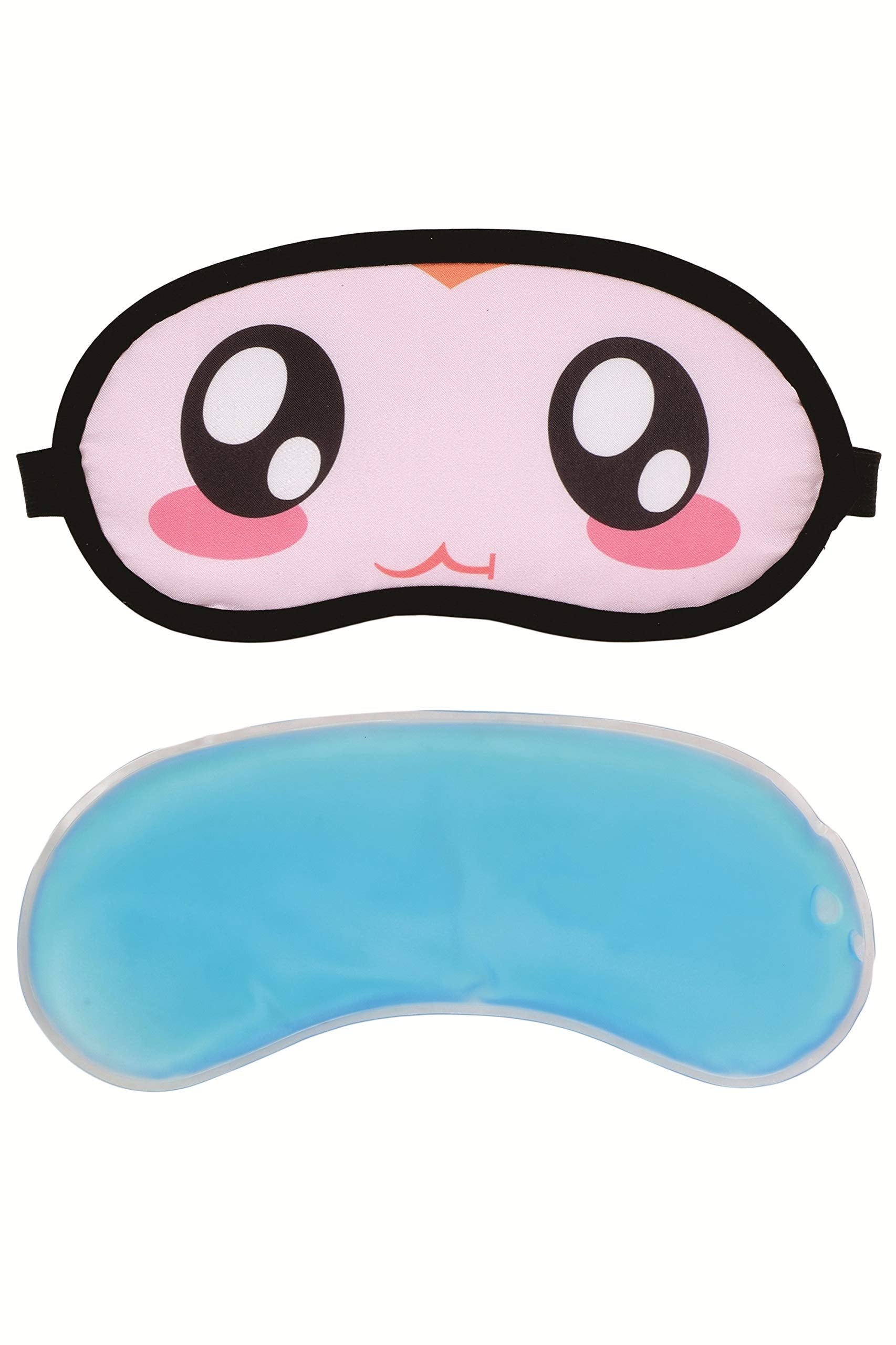 Skylofts Stylish Cute Soft & Smooth Blindfold & Sleeping Eye Mask With Cooling Pad For Girls (Multi)