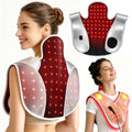 Red Light Therapy for Neck and Shoulders104 LEDs Wearable Red Light Therapy Wrap with 660& 850nm Light, Timer for Home Office E