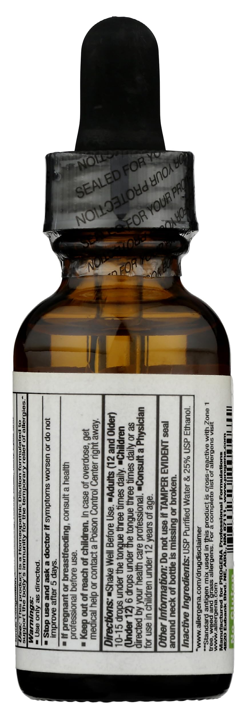 PROGENA - Allergena Zone 1 - Allergy Relief Drops (1 FL Ounce)