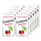 Luden s Sore Throat Drops, For Minor Sore Throat Relief, Wild Cherry, 30 Count, 12 Pk