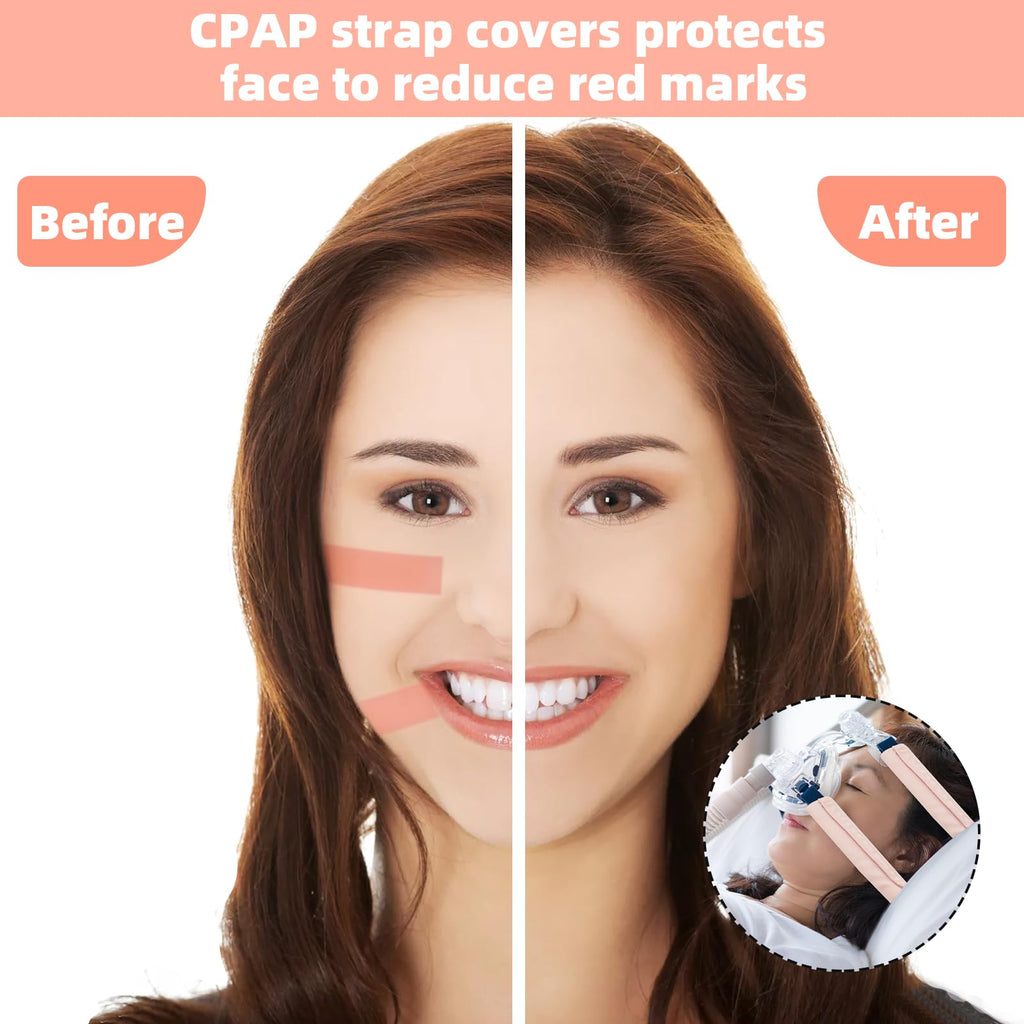 6 Pack Satin CPAP Strap Covers, Universal CPAP Strap Cushions, Comfort CPAP Mask Cushions fit Most CPAP Mask and Headgear can Re