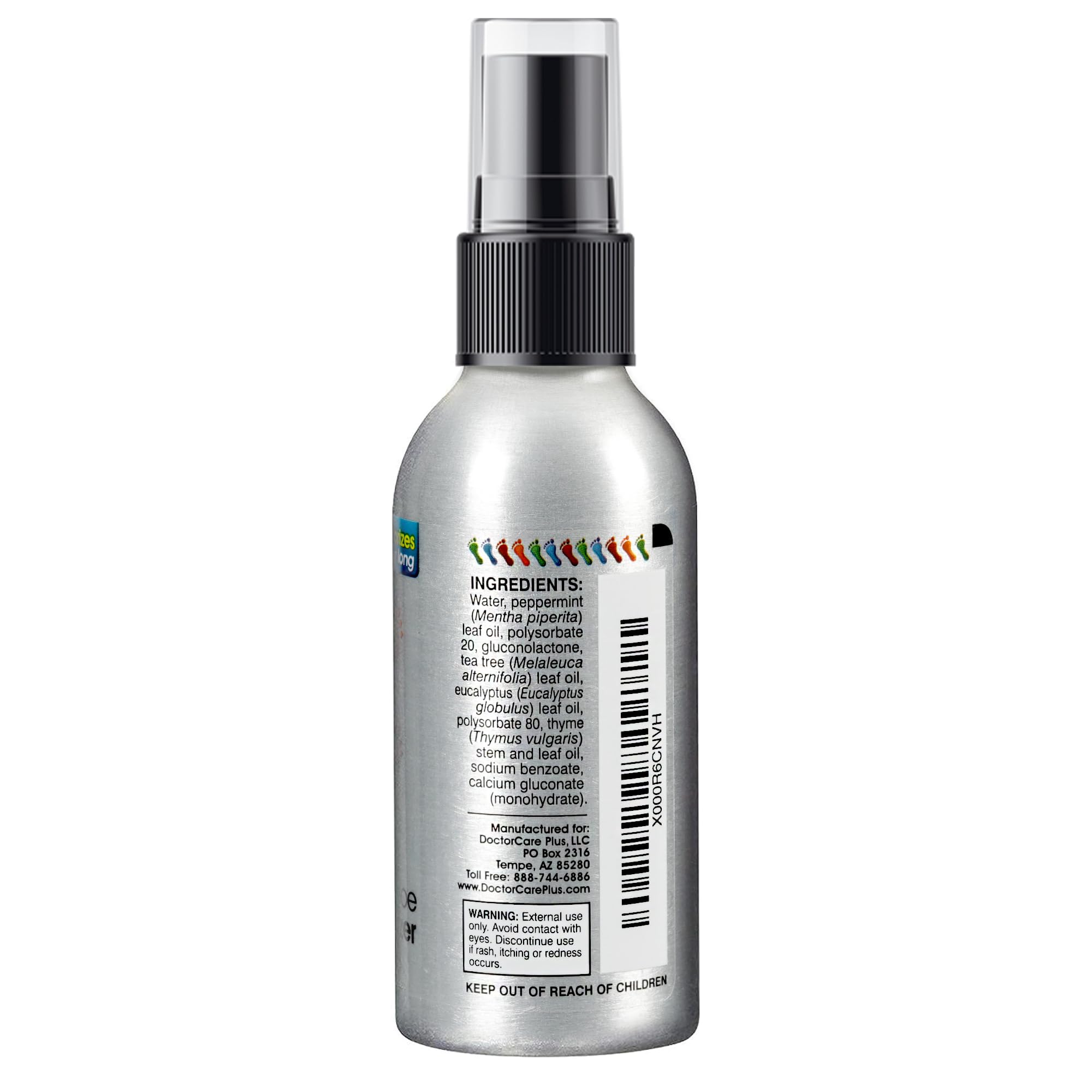DoctorCare Plus Shoe Deodorizer Foot Spray, RightFoot Odor Eliminator, 4 Fl Oz
