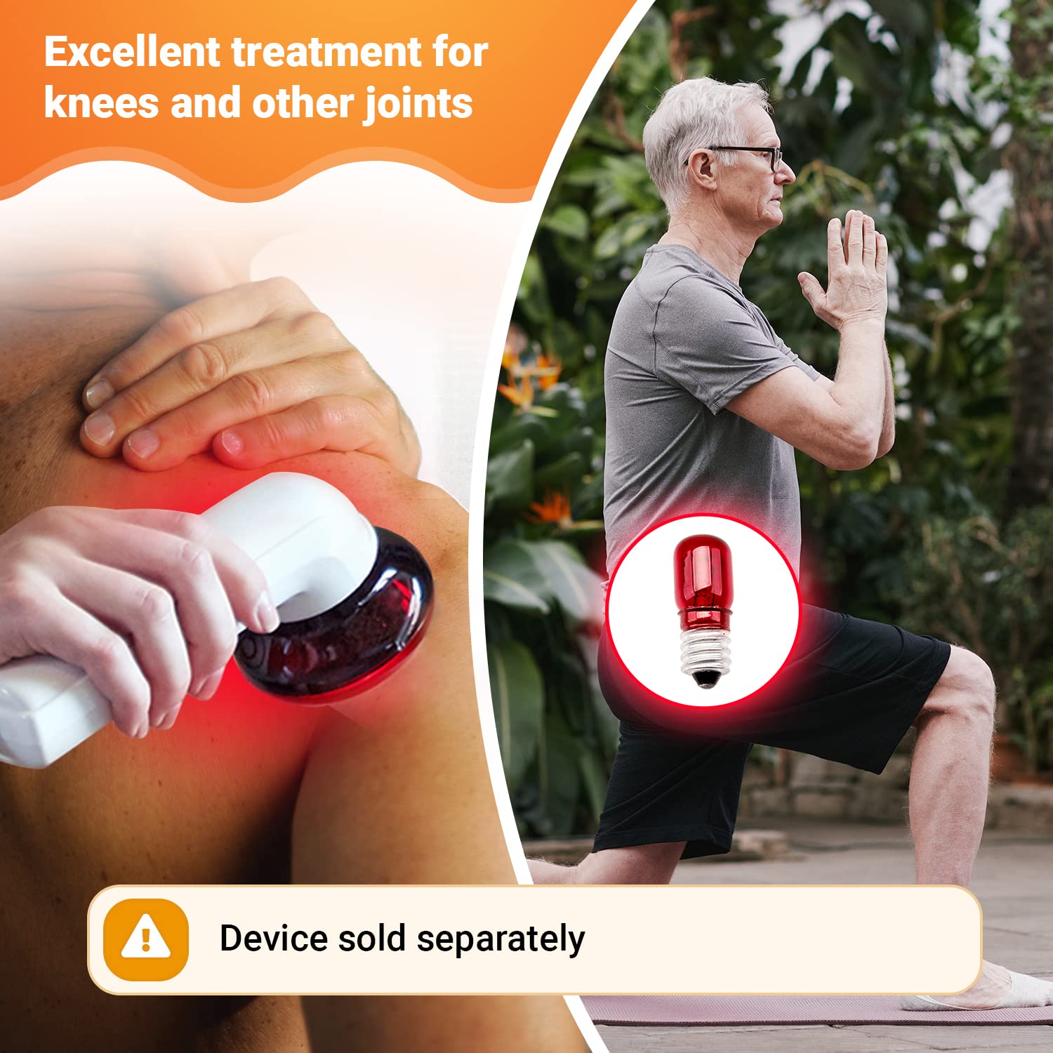 M PAIN MANAGEMENT TECHNOLOGIES 3-Pack Replacement Bulbs for Theralamp and Infarex Handheld Red Light Therapy Devices
