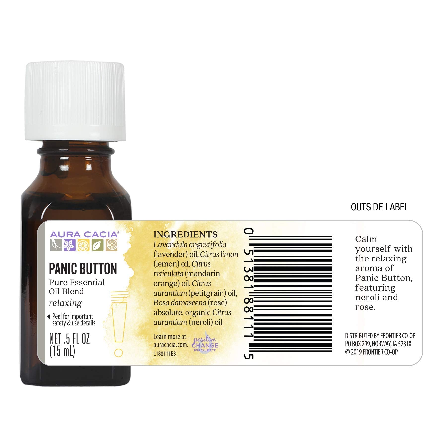 AURA CACIA ESS SOL,PANIC BUTTON, .5 FZ2