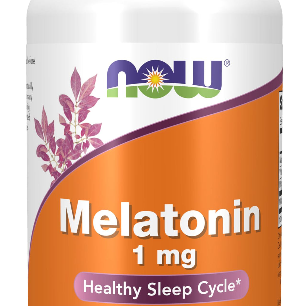 NOW Foods Supplements, Melatonin 1 mg, with Co-Factor Nutrients, Healthy Sleep Cycle*, 100 Tablets
