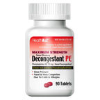 HealthA2Z Decongestant PE | Phenylephrine HCl 10 mg | Maximum Strength | Non-Drowsy Nasal & Sinus Congestion Relief Due to Cold 