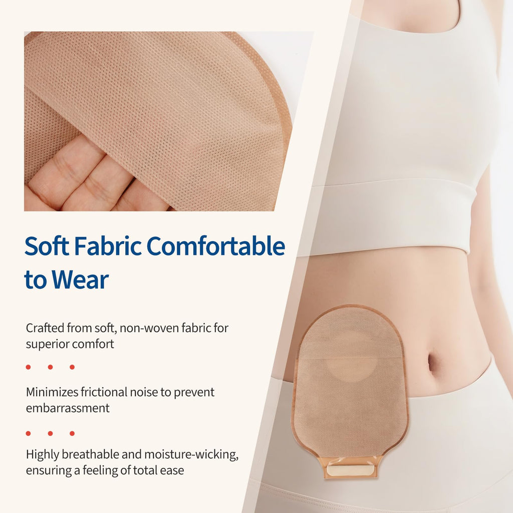 DERAYMI 20 PCS Colostomy Ostomy Bags | One-Piece Drainable Ostomy Supplies Bag for Ileostomy & Stoma Care | Gentle Hydrocolloid