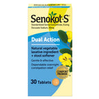 Senokot S Dual Action Natural Vegetable Laxative Ingredient Plus Stool Softener Tablets, Gentle Dependable Overnight Relief of O