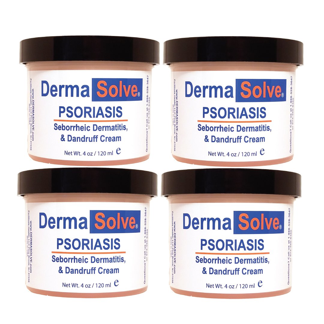 Dermasolve Psoriasis, Seborrheic Dermatitis & Dandruff Cream Formulated to Treat Itchy Flakey Inflamed Skin And Prevent Future F