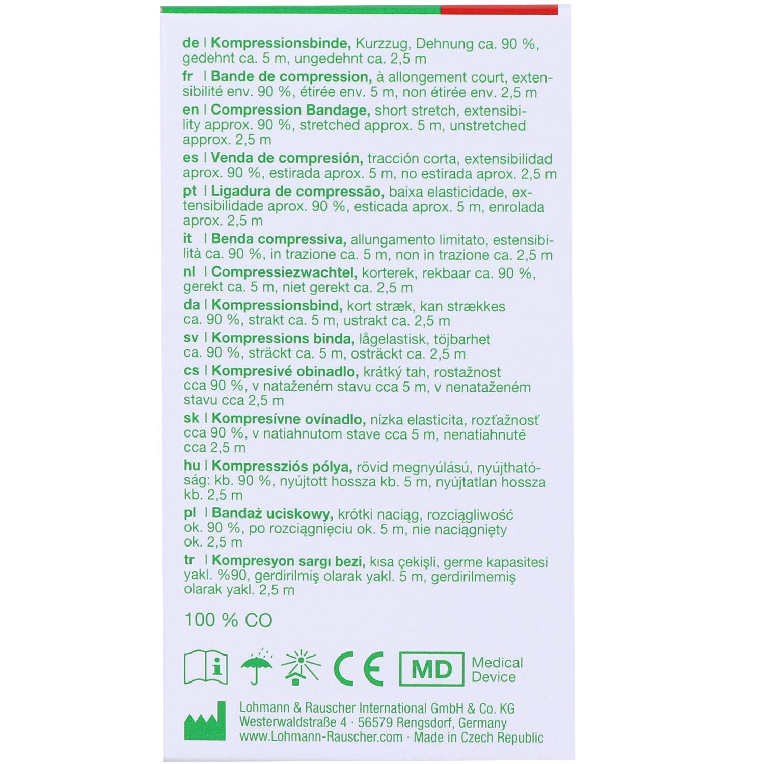 Rosidal K 10cm x 5m Short-Stretch Bandage