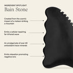 Wildling Aura Stone Gua Sha Body Stone I Body Massage Stone to Tighten, Tone, Sculpt + Smooth I Patented Design Crafted with 100
