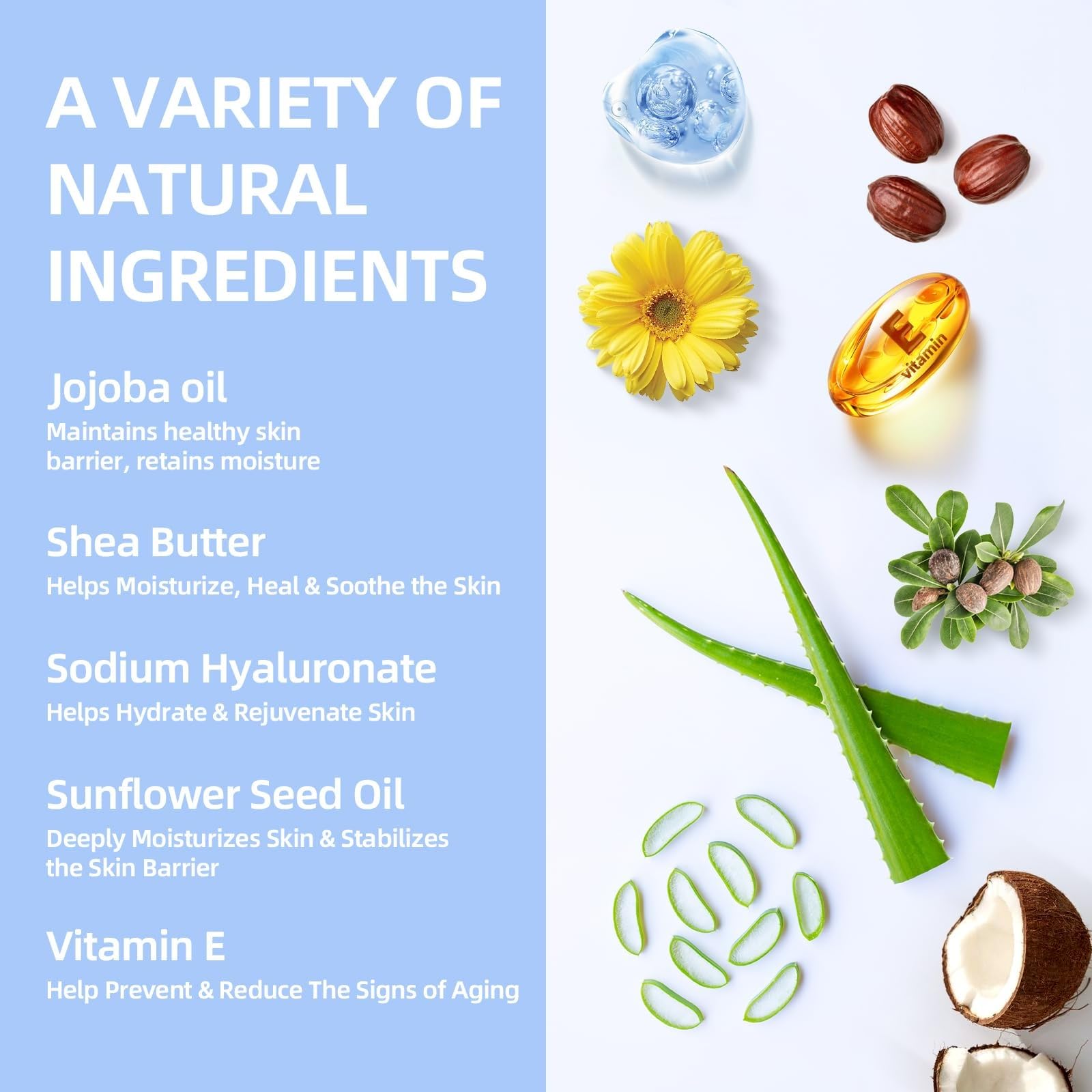 Natural Soothing Eczema Cream | Made with Sea Moss & Oats for Sensitive Skin - Hydrate Eczema Cream for Dry Skin - 4FL oz
