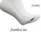 Yomandamor Women's Non-binding Cotton Knee-Hi Diabetic Socks Boot Socks with Cushion Sole and Seamless Toe,4 Pairs L Size