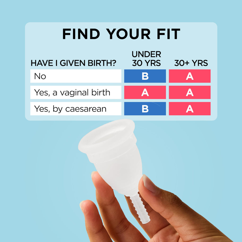 Mooncup The Original Silicone Menstrual Cup, Reusable, Ultra Soft & Easy Insert, Great for Heavy Flows, Size B, Age 30 or Under