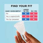 Mooncup The Original Silicone Menstrual Cup, Reusable, Ultra Soft & Easy Insert, Great for Heavy Flows, Size B, Age 30 or Under