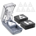 Fullicon Pill Cutter for Small or Large Pills, Pill Splitter with V-Shape Holder, Medicine Slicer with Sharp Blade,Tablet Splitt