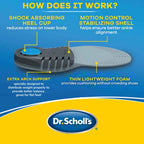 Dr. Scholls Stabilizing Support Insole Improves Posture, Alignment & Balance. Added Arch Support for Flat Feet & Overpronation
